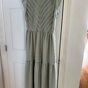 Elegant Green Maxi Dress